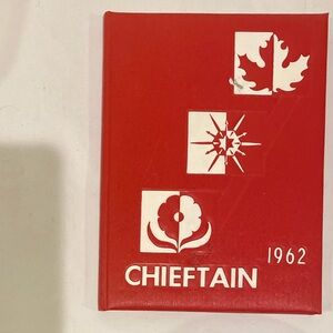 CHIEFTAN 1962 Red Hardcover Yearbook Vintage